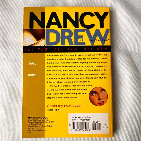 False Notes ~ Nancy Drew Girl Detective Series Book 3, By Carolyn Keene - Picture 3 of 10
